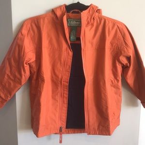 LL Bean boys medium rain jacket